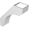 Ekena Millwork 6-in. W x 18-in. D x 22-in. H Legacy Architectural Grade PVC Knee Brace BRCP06X18X22LEC - alternate 2